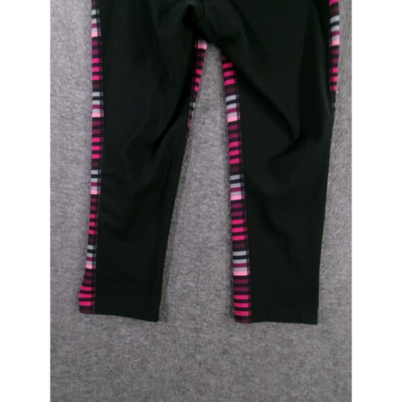 GAP Fit Pants Women Small Purple Striped Athleisure Workout Causal Preppy - Picture 11 of 13